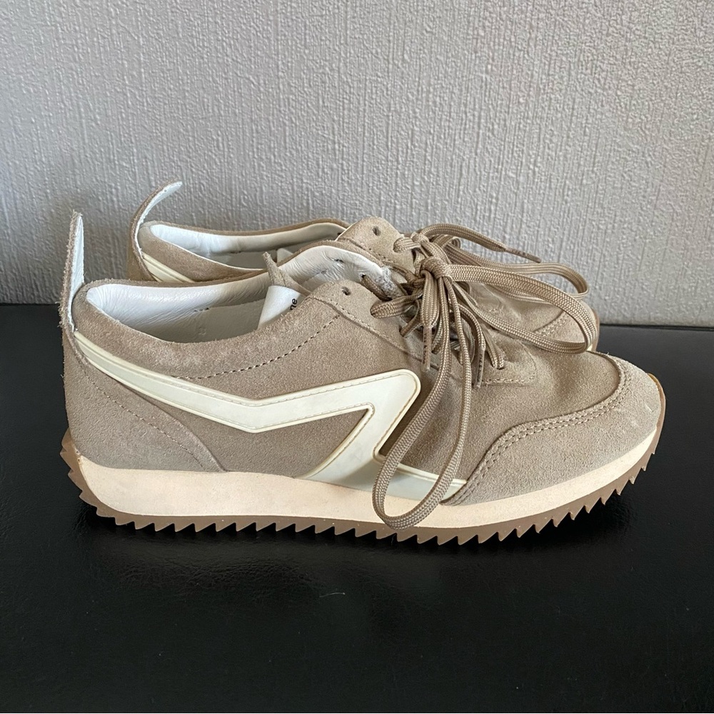 rag & bone Tan and White Athletic Shoes
